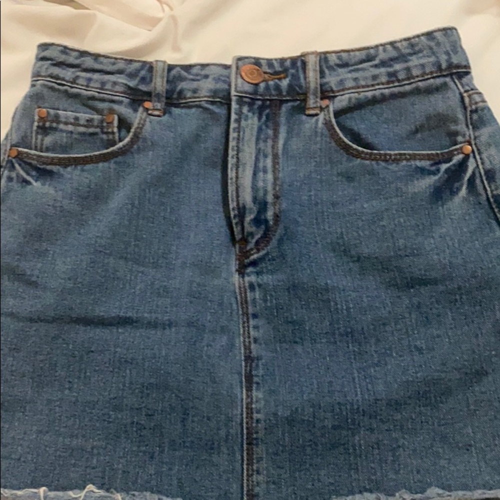 blue denim FOREVER 21 skirt